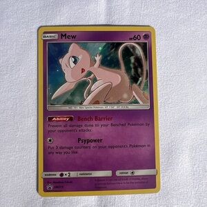 Pokemon Card MEW SM215 Rare Black Star Promo - NM